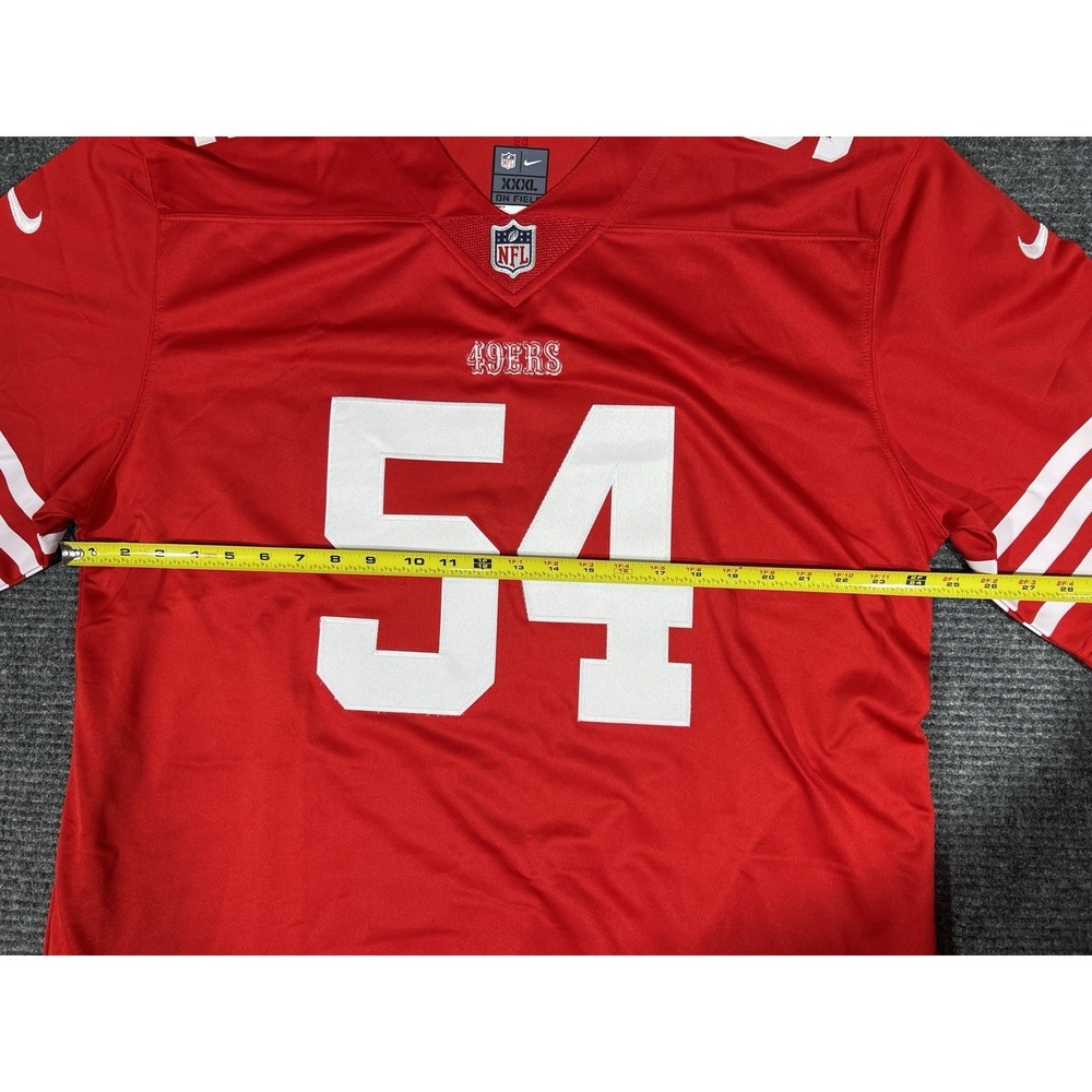 Nike On Field San Francisco 49ers Warner #54 Jersey XXXL Red NFL Football - Picture 4 of 6